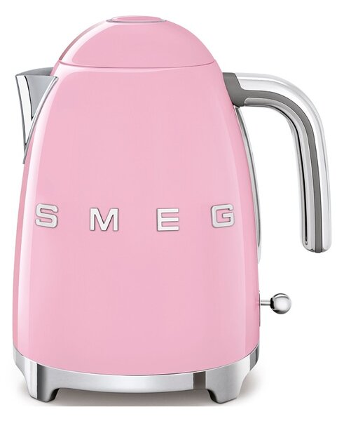 Smeg KLF03PKEU Rosa Lucido 50's Style Bollitore 1,7 litri 7 Tazze Soft Opening AutoOFF 100°C