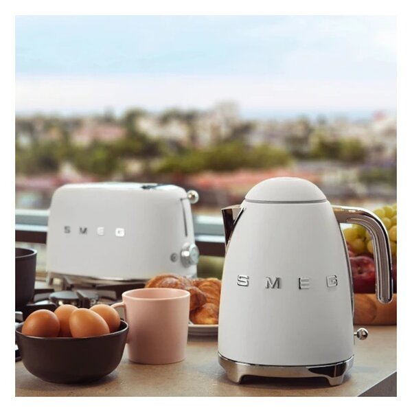Smeg KLF03WHMEU Bianco Opaco 50's Style Bollitore 1,7 litri 7 Tazze Soft Opening AutoOFF 100°C
