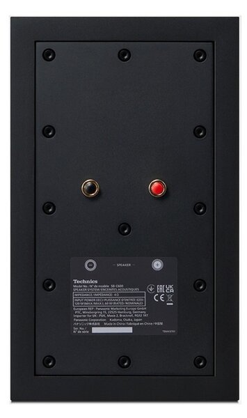 Technics SB-C600E-K Black Coppia Casse Scaffale 60W 2vie T2.5 W15 BassReflex