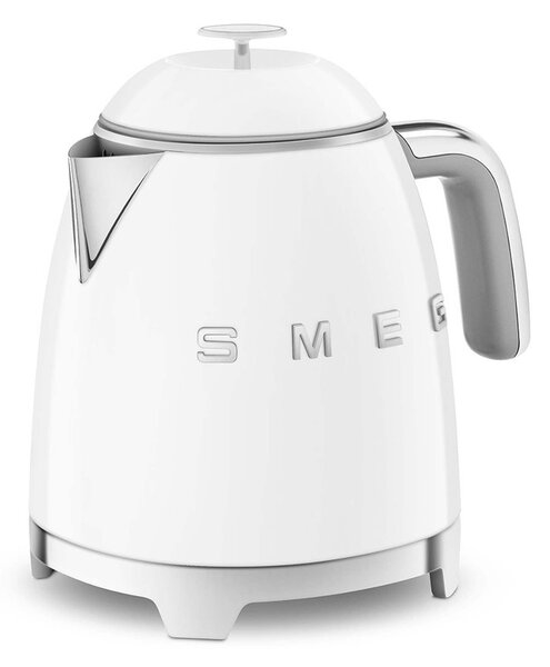 Smeg KLF05WHEU Bianco Lucido 50's Style Mini Bollitore 0,8 litri 3 Tazze AutoOFF 100°C
