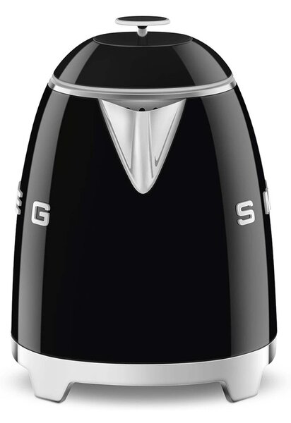 Smeg KLF05BLEU Nero Lucido 50's Style Mini Bollitore 0,8 litri 3 Tazze AutoOFF 100°C