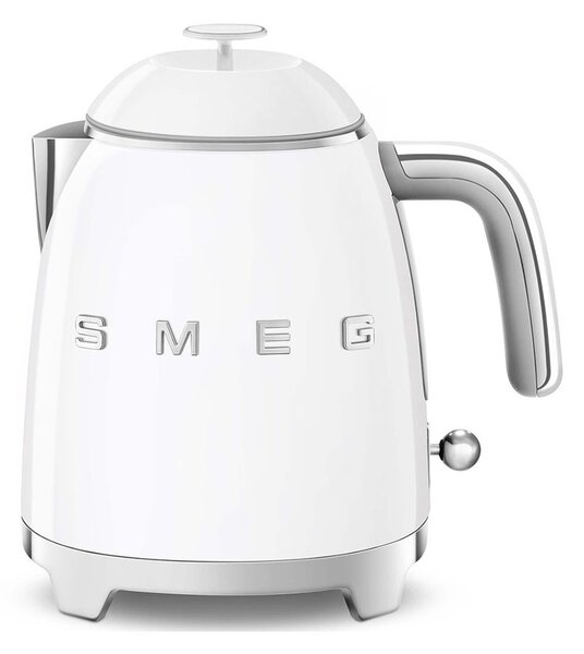 Smeg KLF05WHEU Bianco Lucido 50's Style Mini Bollitore 0,8 litri 3 Tazze AutoOFF 100°C