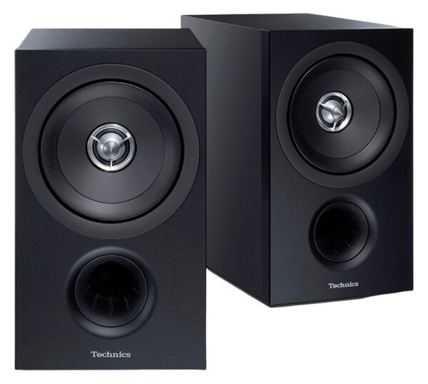 Technics SB-C600E-K Black Coppia Casse Scaffale 60W 2vie T2.5 W15 BassReflex