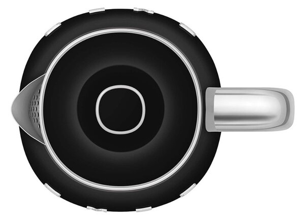 Smeg KLF05BLEU Nero Lucido 50's Style Mini Bollitore 0,8 litri 3 Tazze AutoOFF 100°C