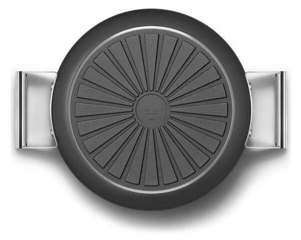 Smeg CKFD2811BLM Nero 50's Style Cookware Tegame 28cm 3,7L Antiaderente Coperchio