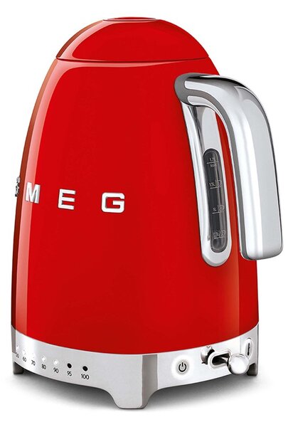 Smeg KLF04RDEU Rosso Lucido 50's Style Bollitore Elettronico 1,7 litri 7 Tazze Temperatura Variabile