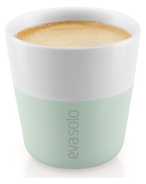 Eva Solo Bicchiere da Caffè Espresso 2pz Sage 80ml Porcellana Guaina Silicone