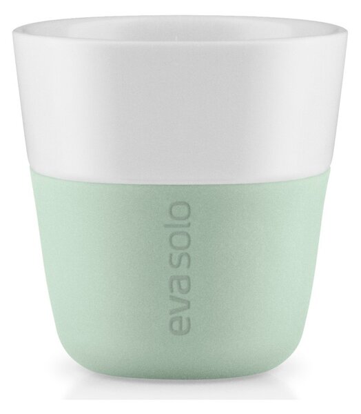Eva Solo Bicchiere da Caffè Espresso 2pz Sage 80ml Porcellana Guaina Silicone