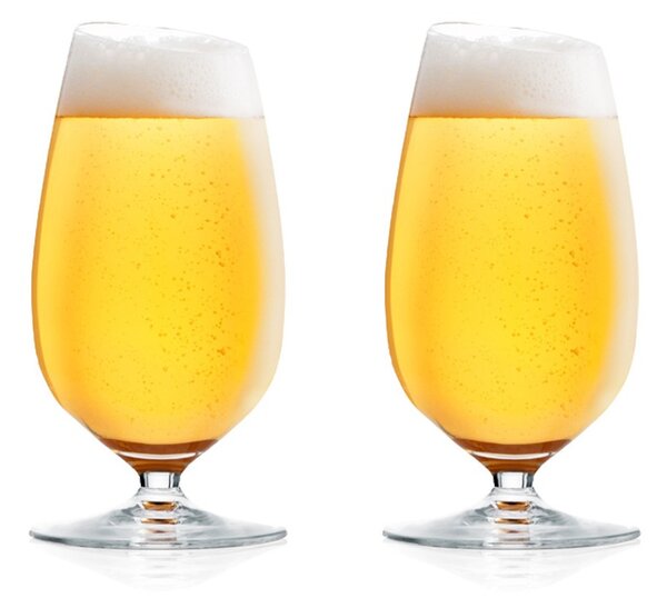 Eva Solo Bicchiere da Birra 2pz 35cl Vetro Soffiato a Bocca Bordo Angolato