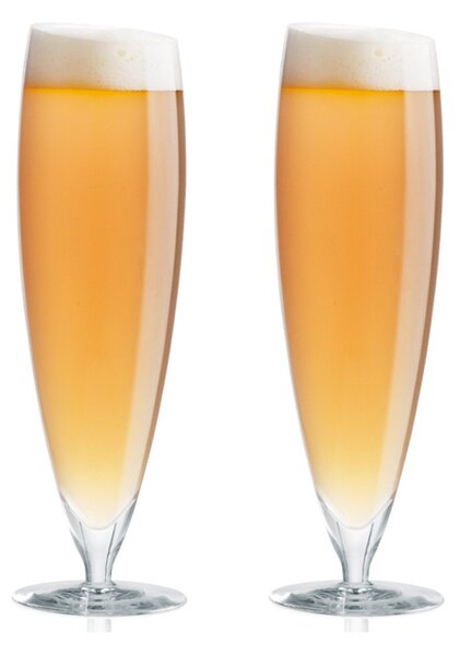 Eva Solo Bicchiere da Birra 2pz 50cl Vetro Soffiato a Bocca Bordo Angolato