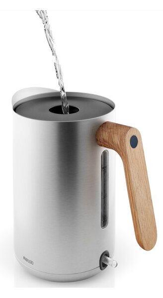 Eva Solo Bollitore Elettrico Nordic Kitchen 1.5L Acciaio Inossidabile Manico Rovere Oliato