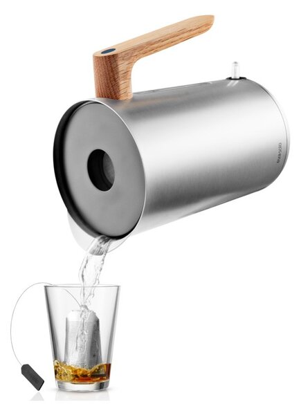 Eva Solo Bollitore Elettrico Nordic Kitchen 1.5L Acciaio Inossidabile Manico Rovere Oliato