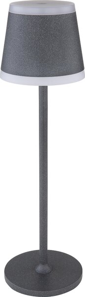 Lampada da tavolo a LED, touch, dimmerabile, grigio, USB, H 38,5 cm