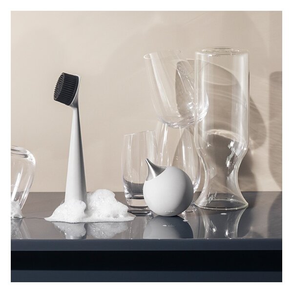 Eva Solo Dispenser Sapone Marble Grey Silicone Compatto Stabile Facile da Usare e Ricaricare