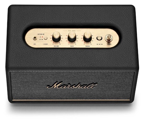 Marshall Acton III Black Diffusore Amplificato Bluetooth 5.2 Aux Dynamic Loudness Corrente