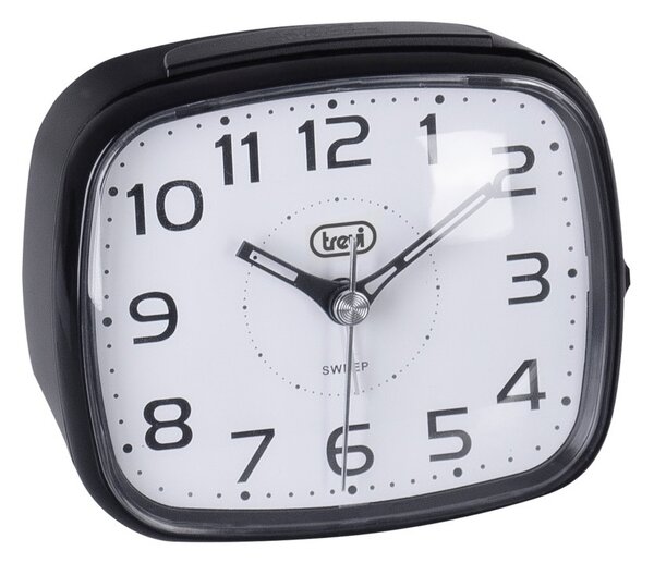 Trevi SL3054 Nero Orologio Sveglia Lancette Movimento Silenzioso Suoneria Elettronica