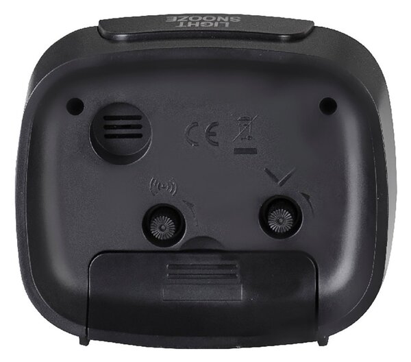 Trevi SL3054 Nero Orologio Sveglia Lancette Movimento Silenzioso Suoneria Elettronica