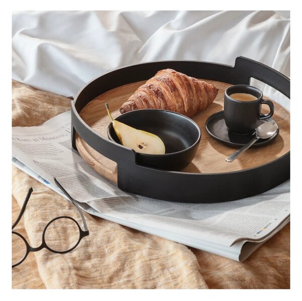 Eva Solo Tazzina da Caffè 6,5cl con Piattino Nordic Kitchen Black Gres Tools Design