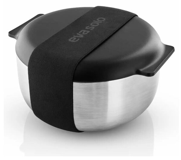 Eva Solo PortaPranzo ToGo Acciaio Nero Ciotola Isolata per Cibi Freddi 0,75l Diametro 15cm