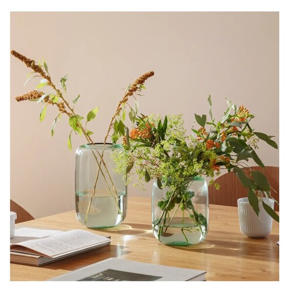 Eva Solo Acorn Vaso H22cm Mint Green Vetro Colorato Soffiato a Bocca