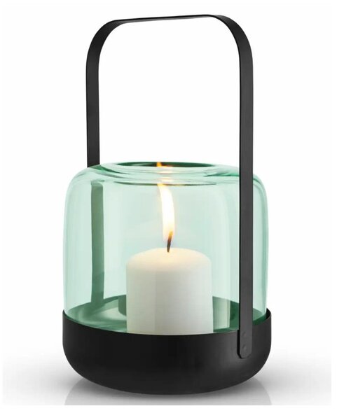Eva Solo Acorn Lanterna Mint Green Acciao e Vetro Colorato Soffiato a Bocca