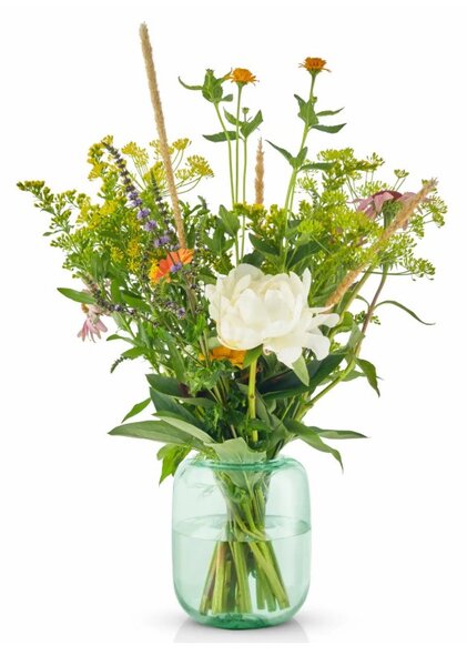Eva Solo Acorn Vaso H16,5cm Mint Green Vetro Colorato Soffiato a Bocca