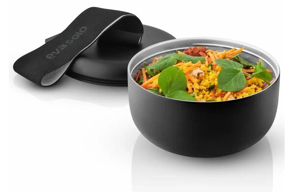 Eva Solo PortaPranzo ToGo Nero Ciotola Isolata per Cibi Freddi 0,75l Diametro 15cm