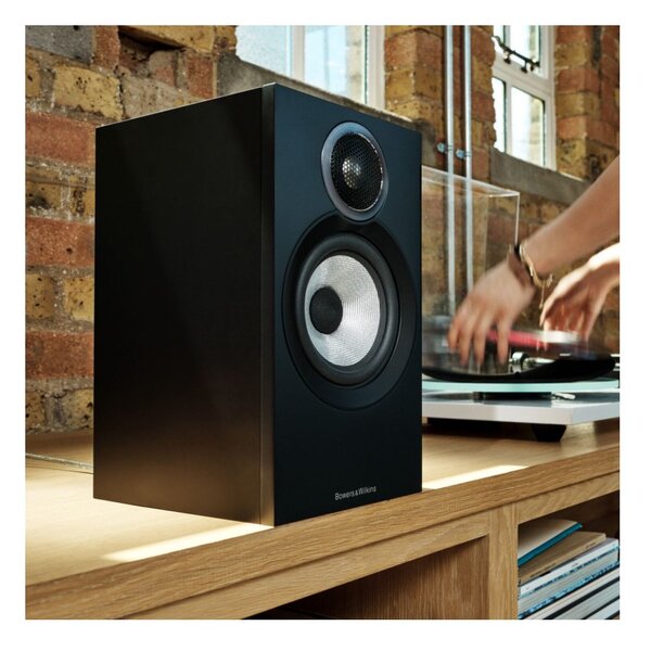 Bowers & Wilkins 607 S3 Black Coppia Casse Scaffale 100W 2vie T2,5 W13 BassReflex