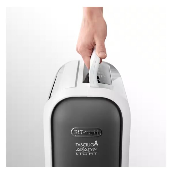 DeLonghi DNS65 Tasciugo AriaDry Light Deumidificatore Ionizzatore 6L/24h Tanica 2,8L Scarico Continuo