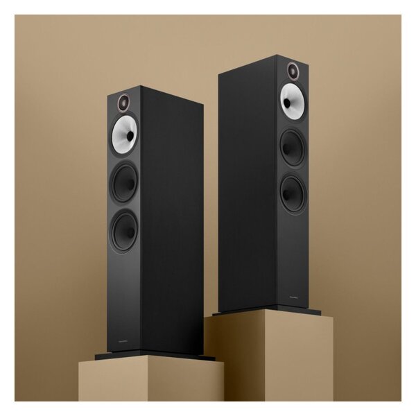 Bowers & Wilkins 603 S3 Black Coppia Casse Pavimento 200W 3vie T2,5 M15 2xW16,5 BassReflex