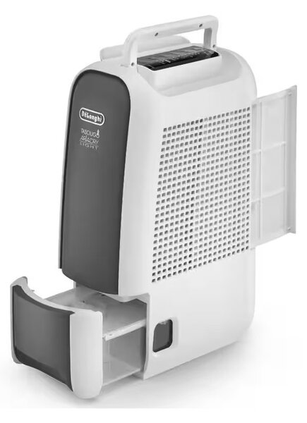 DeLonghi DNS65 Tasciugo AriaDry Light Deumidificatore Ionizzatore 6L/24h Tanica 2,8L Scarico Continuo