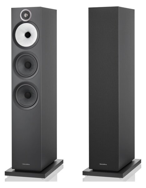 Bowers & Wilkins 603 S3 Black Coppia Casse Pavimento 200W 3vie T2,5 M15 2xW16,5 BassReflex