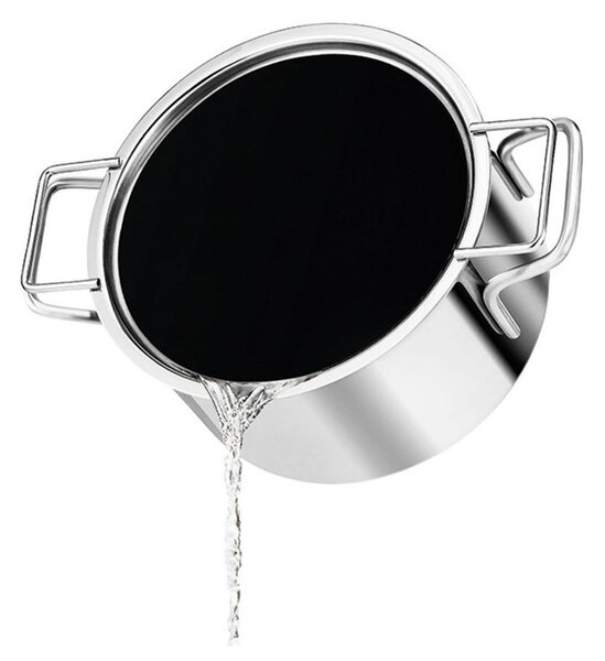 Eva Solo Coperchio 24cm Piatto Drenante Acciaio Inox Silicone 2 Manici