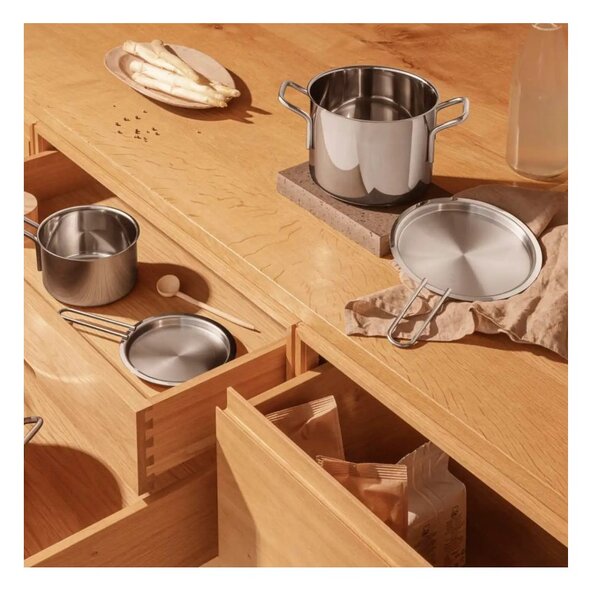 Eva Solo Coperchio 20cm Piatto Acciaio Inox Manico Lungo