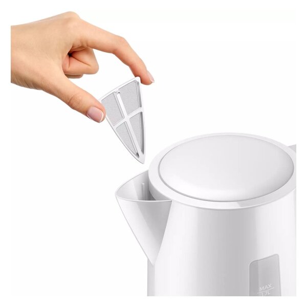 Philips HD9318/00 Bianco Bollitore 1.7L 2200W Indicazione Tazza Filtro Calcare AutoOff