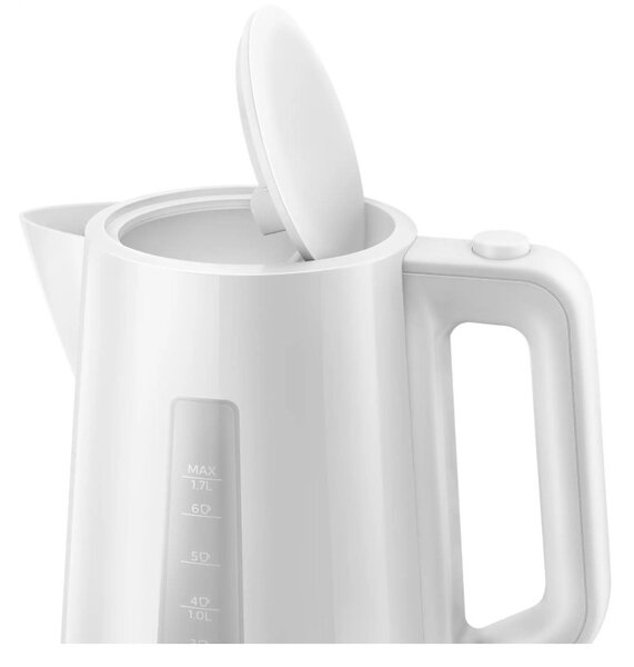 Philips HD9318/00 Bianco Bollitore 1.7L 2200W Indicazione Tazza Filtro Calcare AutoOff