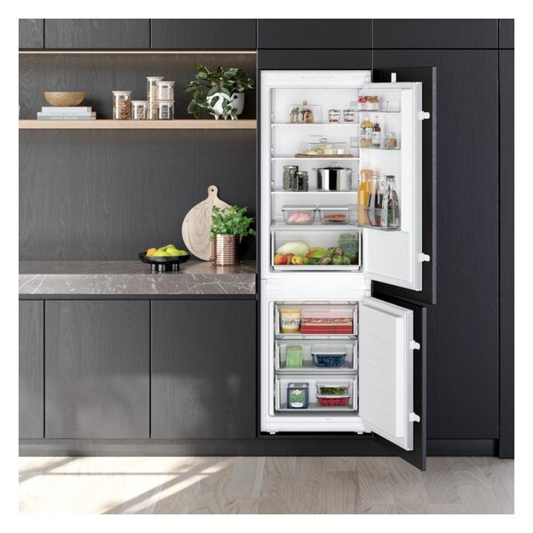 Siemens KI86NNSE0 Frigorifero Incasso Combinato NoFrost Porta Traino 177x54 cm Classe E