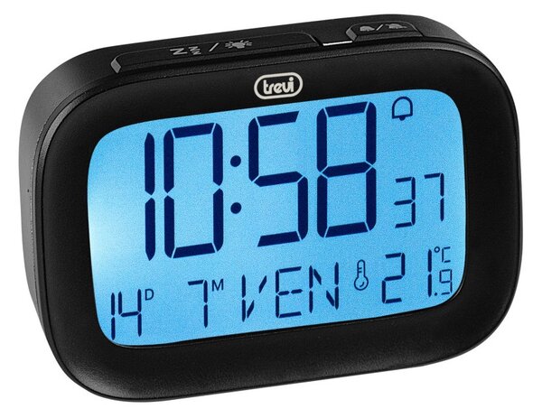 Trevi SLD3850 Nero Orologio Digitale Sveglia Calendario Termometro