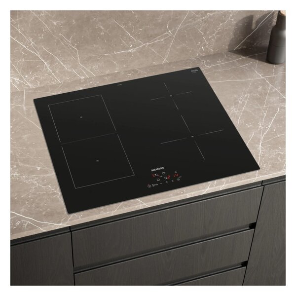 Siemens EE611BPB5E Piano Cottura Induzione 60cm 4 zone 1 combiInduction PowerBoost Timer