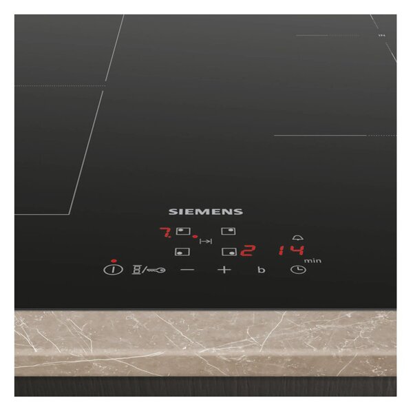 Siemens EE611BPB5E Piano Cottura Induzione 60cm 4 zone 1 combiInduction PowerBoost Timer