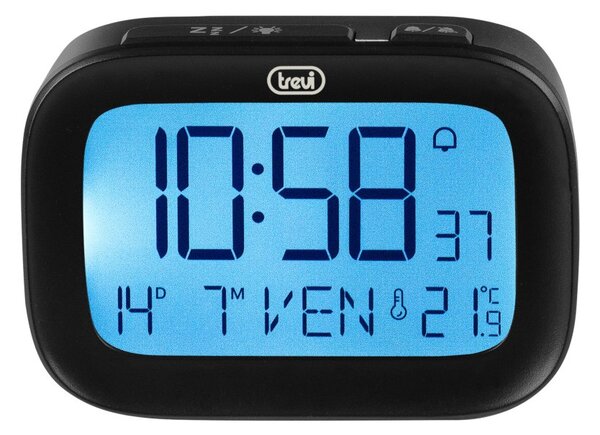 Trevi SLD3850 Nero Orologio Digitale Sveglia Calendario Termometro