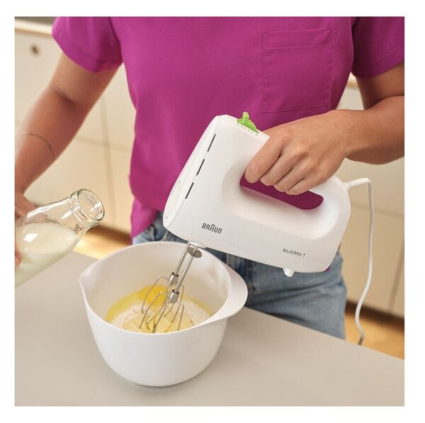 Braun HM1100WH MultiMix 1 Sbattitore 450W 4Velocità+Turbo 2Fruste