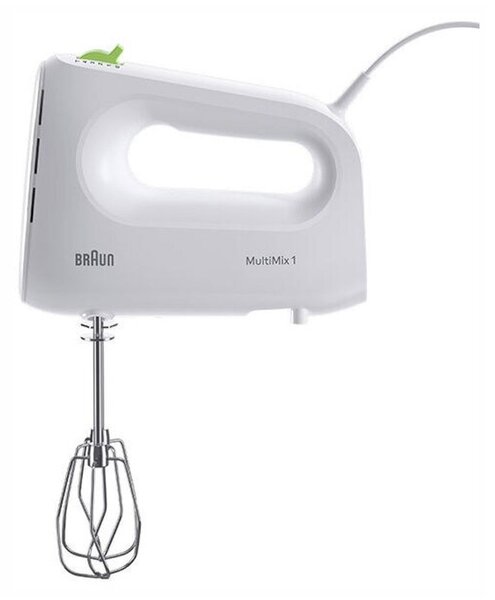 Braun HM1100WH MultiMix 1 Sbattitore 450W 4Velocità+Turbo 2Fruste