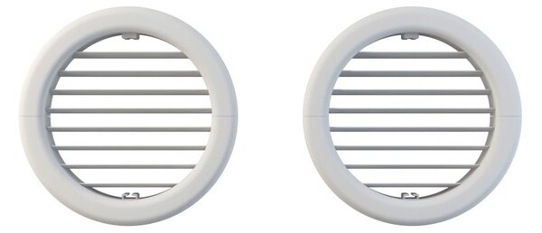 Olimpia Splendid Kit Griglie Unico 160 mm Coppia Griglie Pieghevoli con Flange per Unico