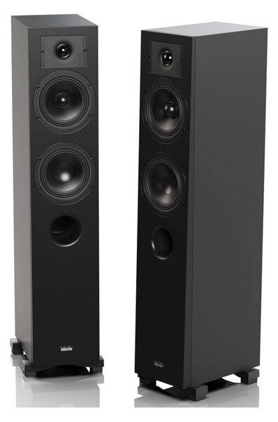 Indiana Line Diva 5 B Black Coppia Casse Pavimento 130W 2,5vie T2,6 M15 W15 BassReflex