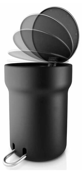 Eva Solo Citadel Pedal Bin 5L Black Pattumiera a Pedale Coperchio Chiusura Ammortizzata