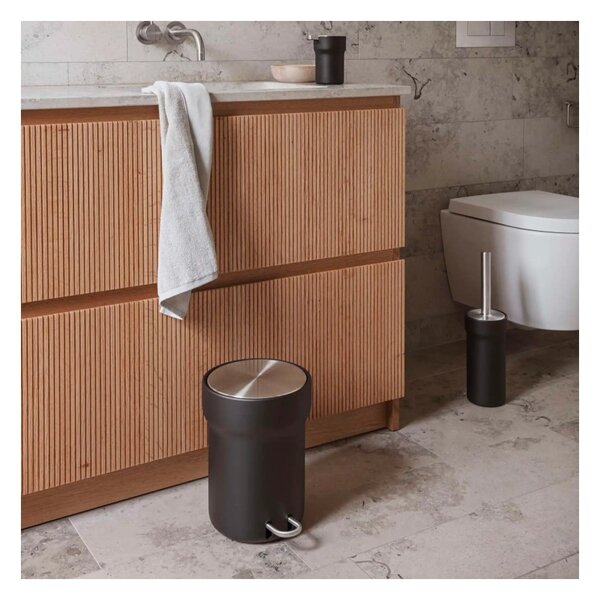 Eva Solo Citadel Pedal Bin 5L Black Pattumiera a Pedale Coperchio Chiusura Ammortizzata