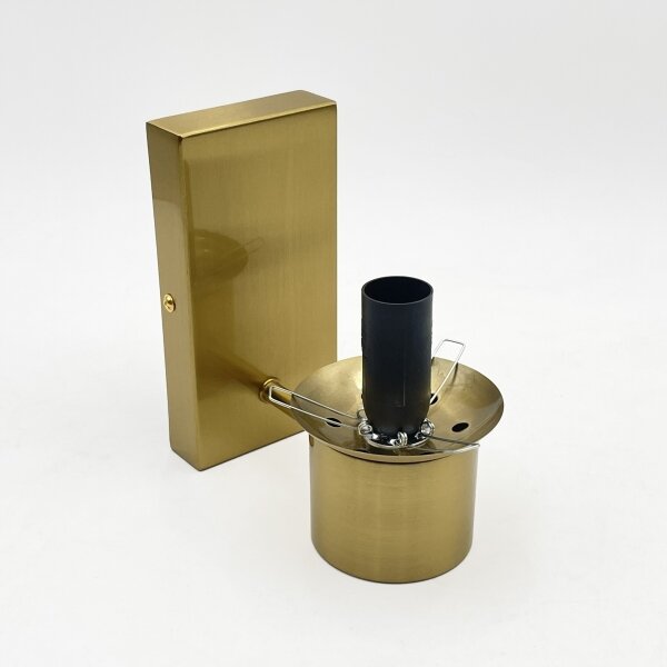 Lampada da parete SFERIO 1xE14/5W/230V ottone/beige fumé