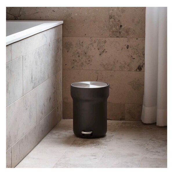 Eva Solo Citadel Pedal Bin 5L Black Pattumiera a Pedale Coperchio Chiusura Ammortizzata