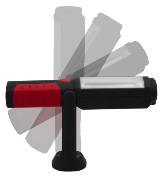 Century SLY-030040 Sally Luce Led Portatile con Magnete e Gancio Doppio Spot Luce 3W 130lm 4000K Batterie